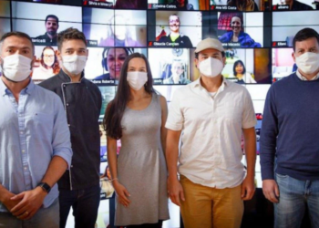 Instituto Vishva Vidya recebe visita do prefeito Hingo Hammes