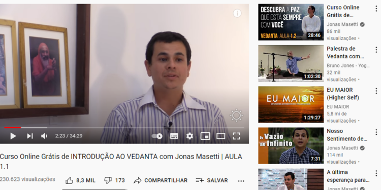 Curso Online Grátis de Introdução ao Vedanta com Jonas Masetti | AULA 1.1