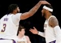 Os Lakers venceram a primeira em noite histórica para Carmelo
