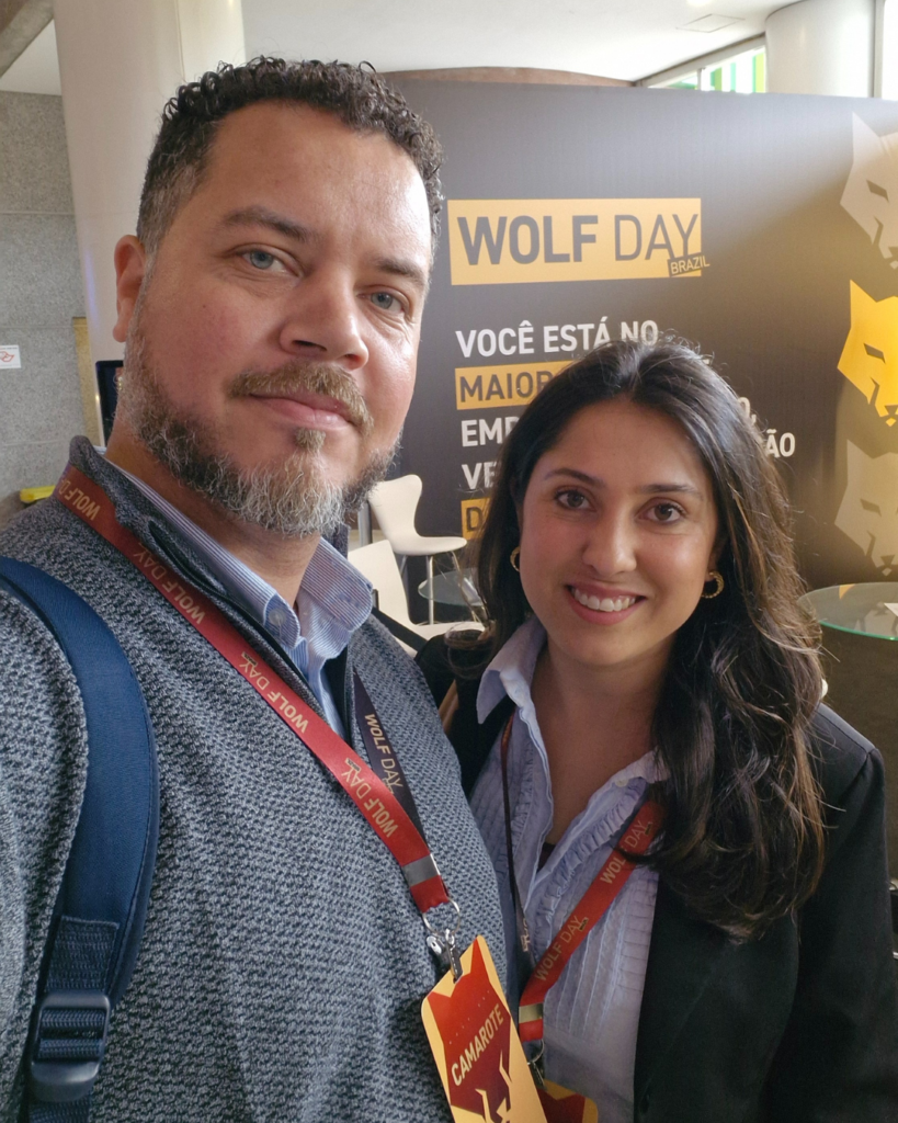 Leandro Xavier e Renata Xavier no evento Wolf Day que aconteceu em setembro de 2025. 