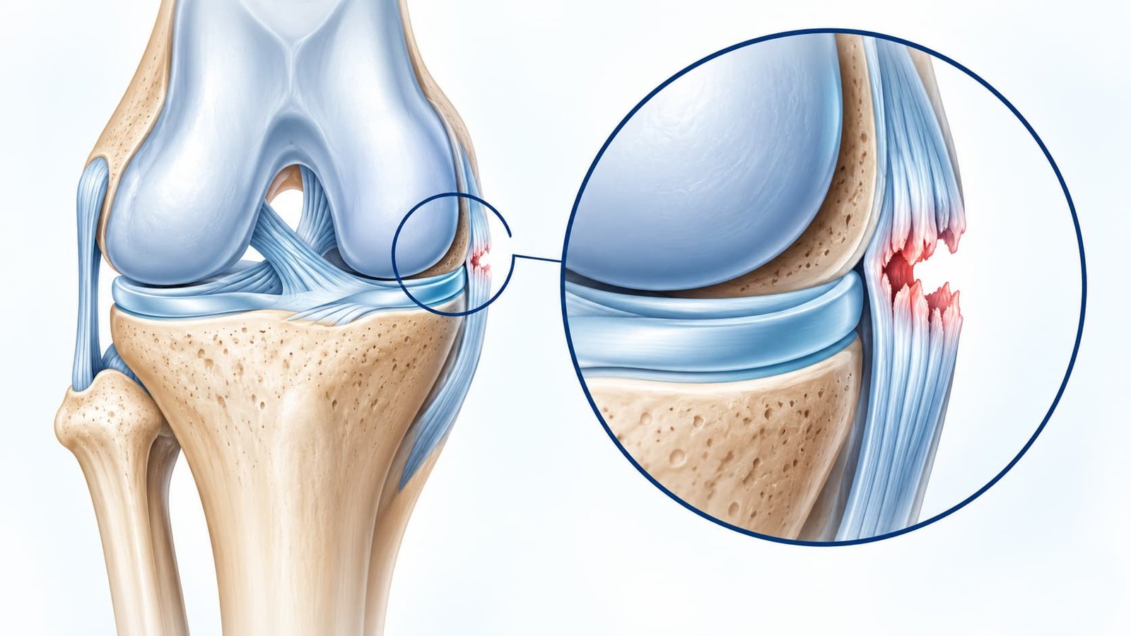 Ruptura do ligamento colateral medial e graus da lesão